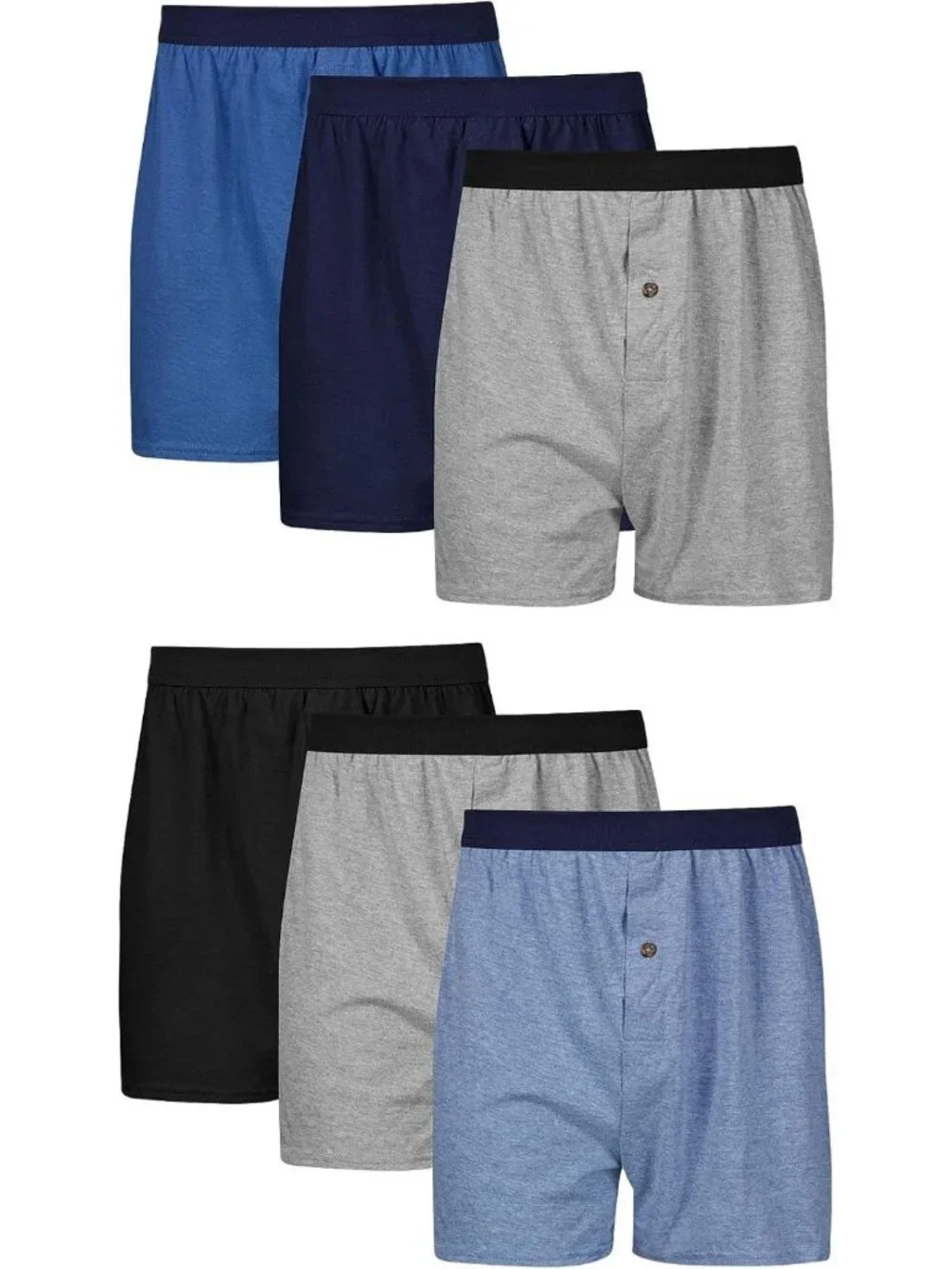 Comfortable Men's Boxers Multi-Pack, Cool Breathable Cotton, Flex Waistband
